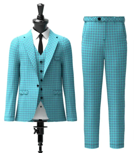 Cole-Dale Tartan Suit Front