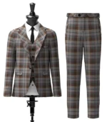 Collier, Francis Tartan Suit Front