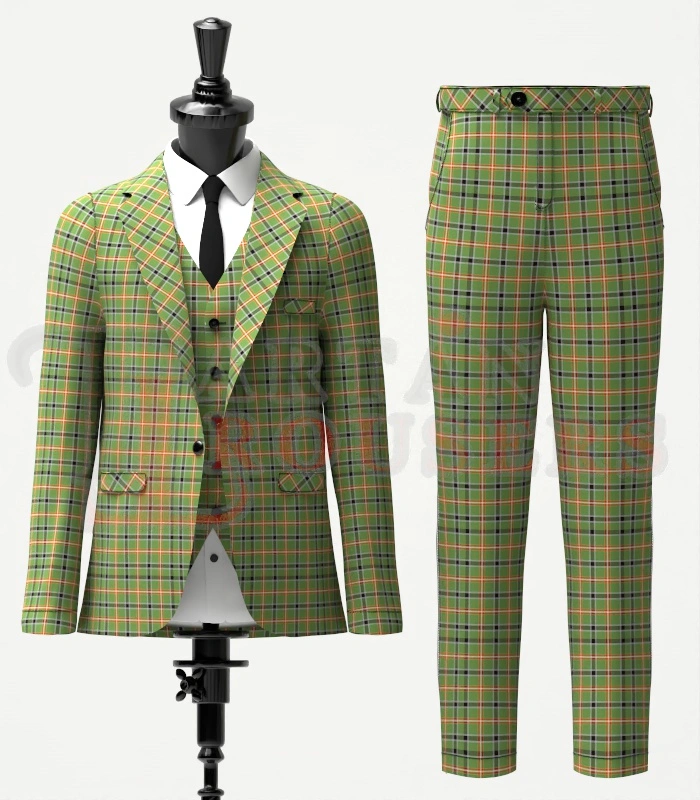 Courtet-Meyer Tartan Suit Front Courtet-Meyer Tartan Suit Front