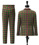 Creek Indian Nation Tartan Suit Back