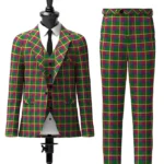 Creek Indian Nation Tartan Suit Front