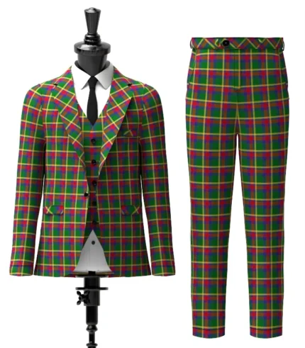 Creek Indian Nation Tartan Suit Front