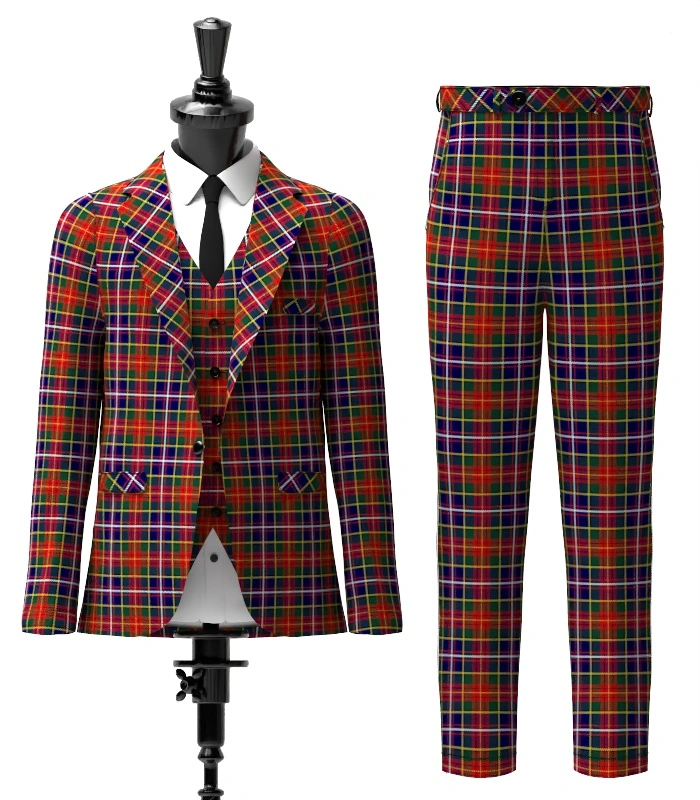 Crozier Tartan Suit Front Crozier Tartan Suit Front