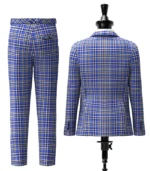 Cummins Royal Blue Tartan Suit Back
