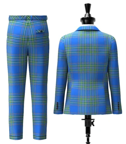 Dallas Tartan Suit Back