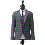 Dunans Rising Tartan Jacket Front