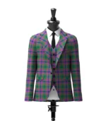 Dunans Rising Tartan Jacket Front