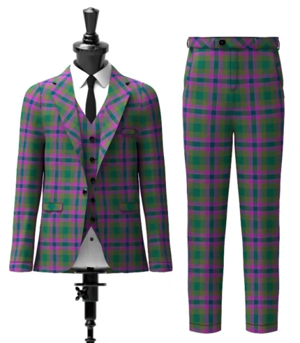 Dunans Rising Tartan Suit Front