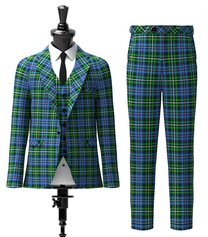 Dyer Tartan Suit Front Dyer Tartan Suit Front