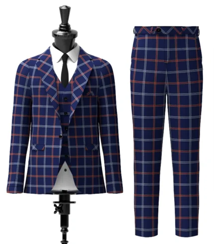 Easton Tartan Suit Front