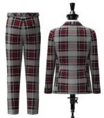 Flynn Tartan Suit Back