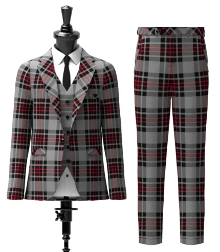 Flynn Tartan Suit Front