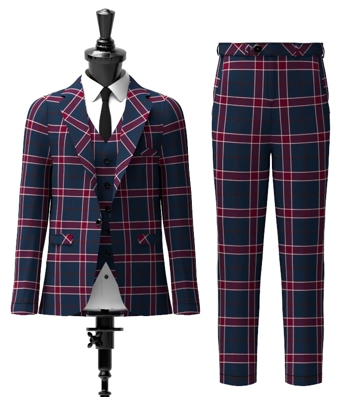 Gavin Tartan Suit Front Gavin Tartan Suit Front
