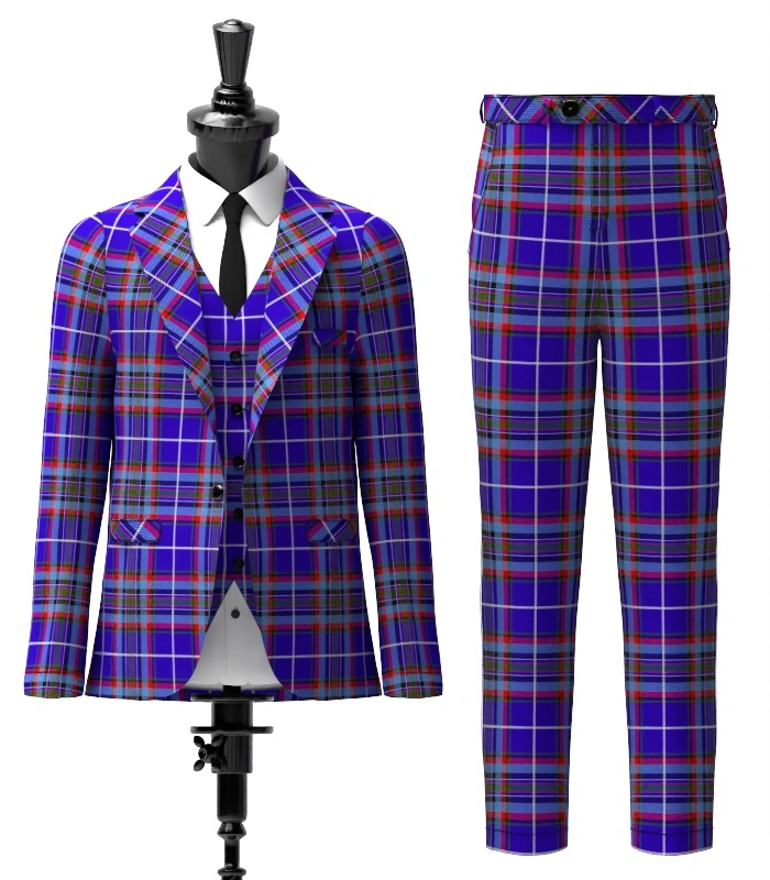 Gemmell of Dumfries & Galloway Tartan Suit Front Gemmell of Dumfries & Galloway Tartan Suit Front