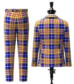 German Tartan Suit Back
