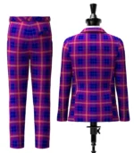 Gill, Anil Tartan Suit Back