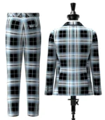 Glasgow Warriors Tartan Suit Back