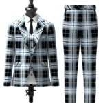 Glasgow Warriors Tartan Suit Front