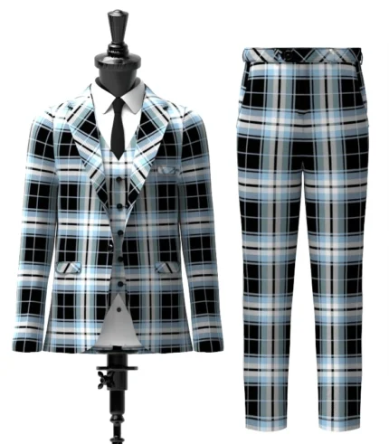 Glasgow Warriors Tartan Suit Front