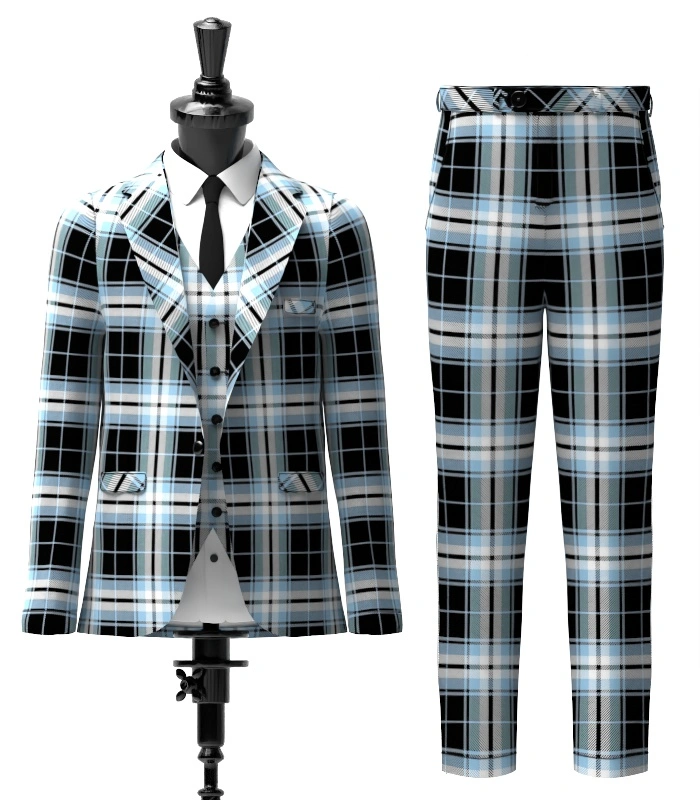 Glasgow Warriors Tartan Suit Front Glasgow Warriors Tartan Suit Front