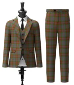 Gray Tartan Suit Front