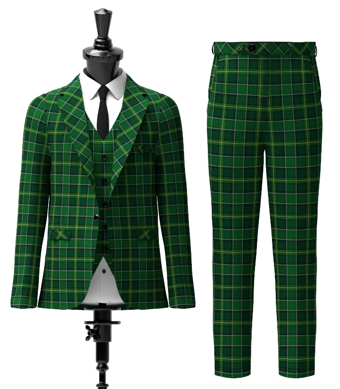 Hanly Tartan Suit Front Hanly Tartan Suit Front