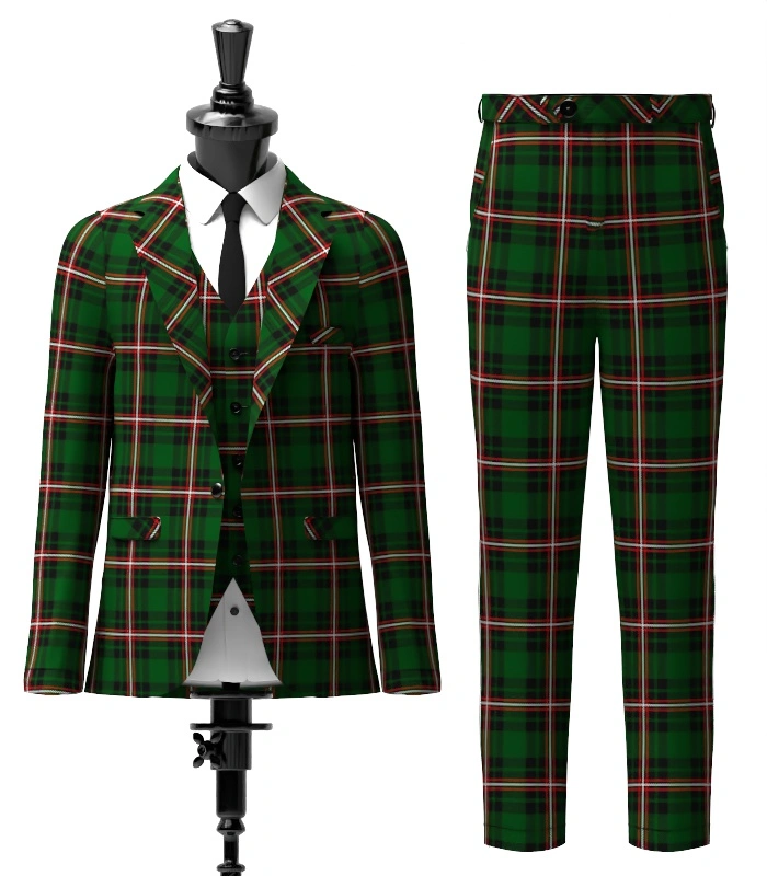 Hill Tartan Suit Front Hill Tartan Suit Front