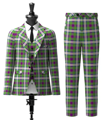 Hobbs Tartan Suit Front