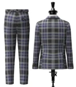 Hood Tartan Suit Back