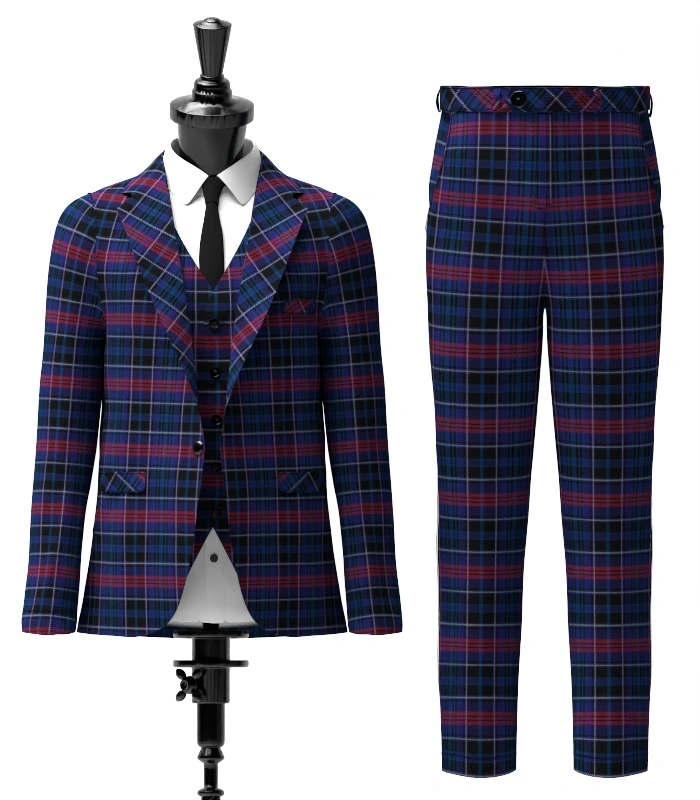 Hopkins Tartan Suit Front Hopkins Tartan Suit Front