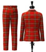 Howard, Vincent Tartan Suit Back