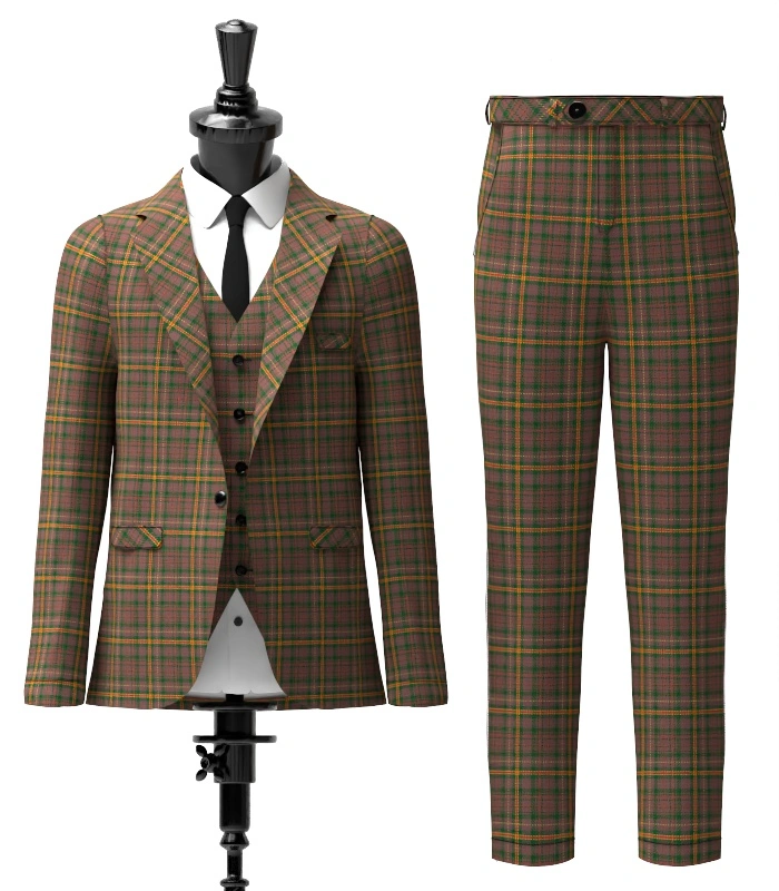 Howells Tartan Suit Front Howells Tartan Suit Front