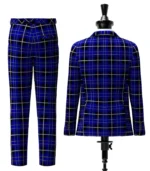 Island of Barbados Tartan Suit Back