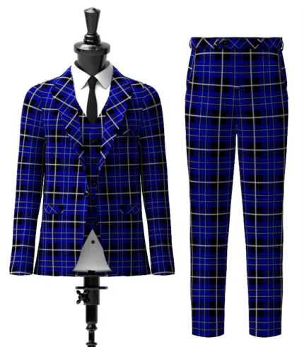 Island of Barbados Tartan Suit Front