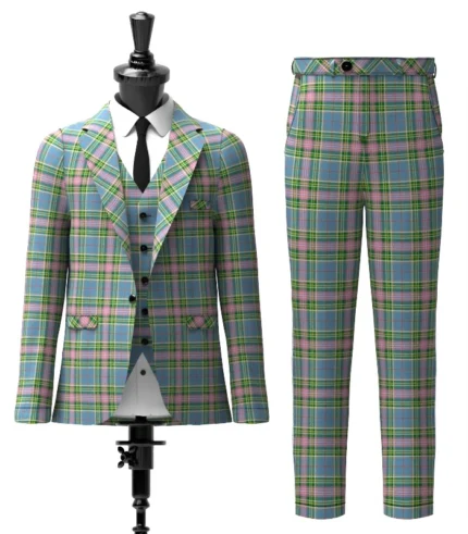 Isle of Man Tartan Suit Front