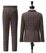 Land_s End Maroon Tartan Suit Back