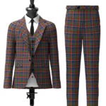 Land_s End Maroon Tartan Suit Front