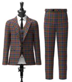 Land_s End Maroon Tartan Suit Front