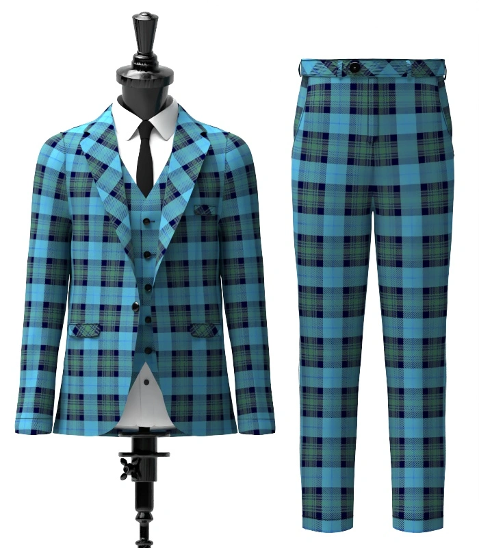 Lemania Tartan Suit Front Lemania Tartan Suit Front