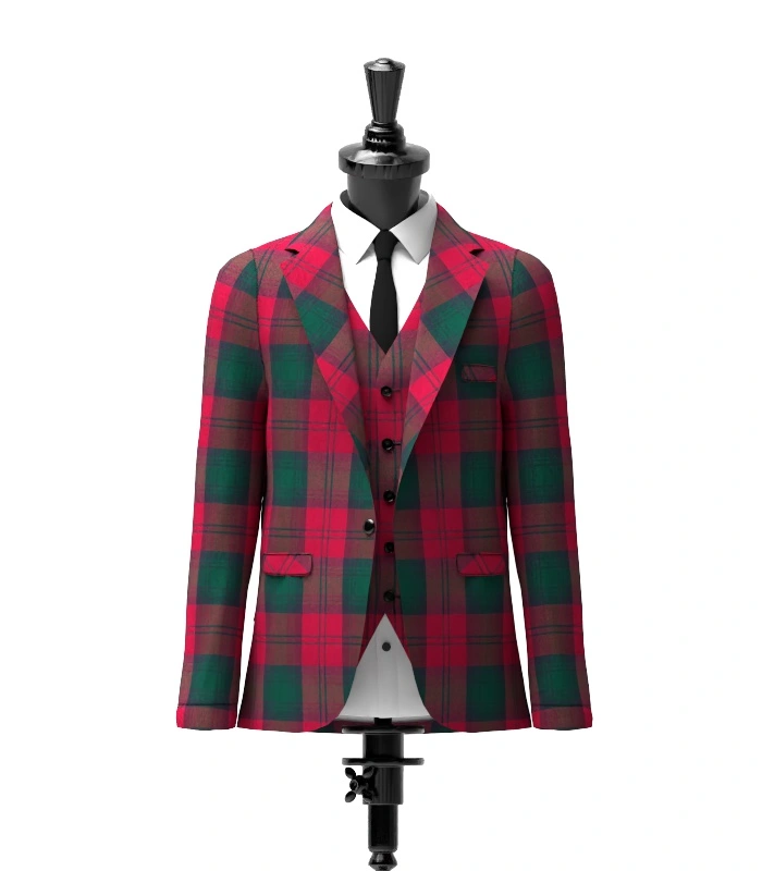 Lindsay tartan Jacket Front Lindsay tartan Jacket Front