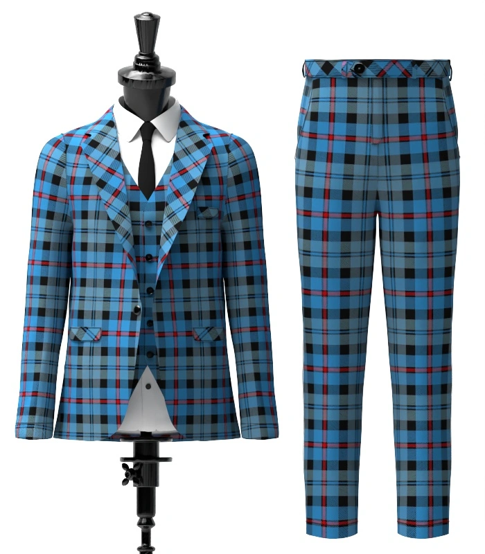 MacCorquodale Tartan Suit Front MacCorquodale Tartan Suit Front