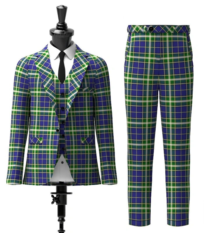 MacManus Tartan Suit Front MacManus Tartan Suit Front