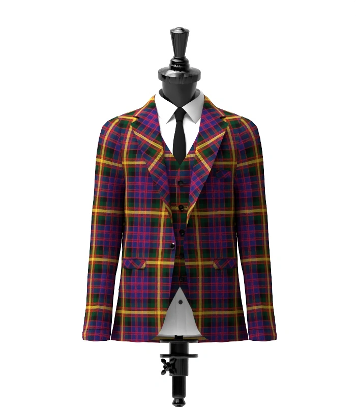 MacSporran Tartan Jacket Front MacSporran Tartan Jacket Front