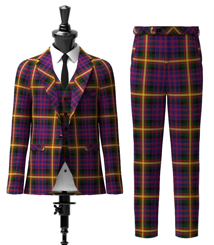MacSporran Tartan Suit Front MacSporran Tartan Suit Front