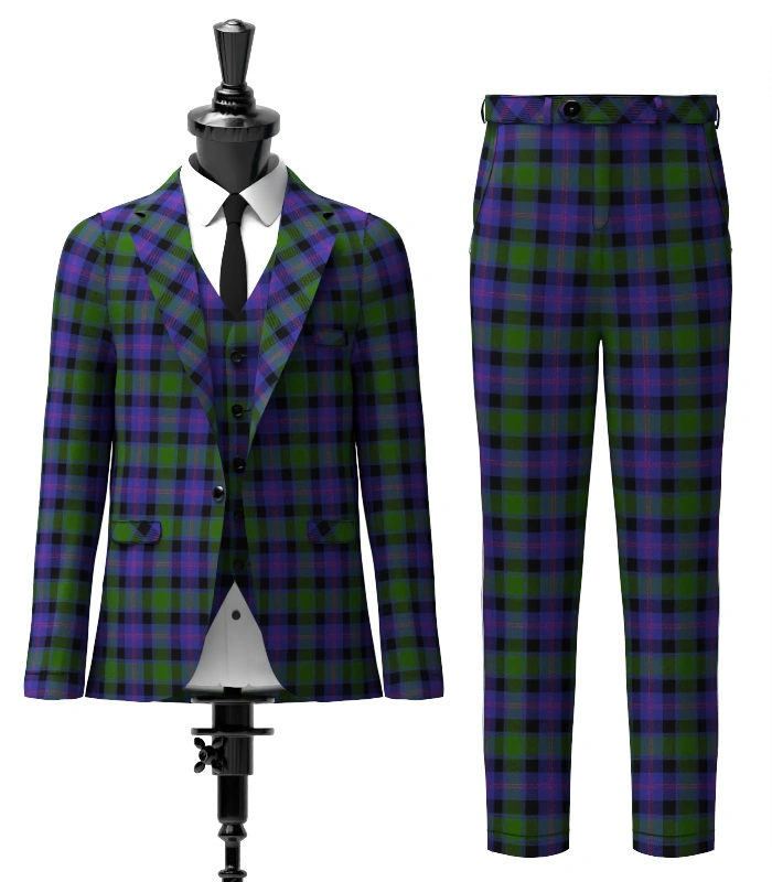 MacTaggart Tartan Suit Front MacTaggart Tartan Suit Front