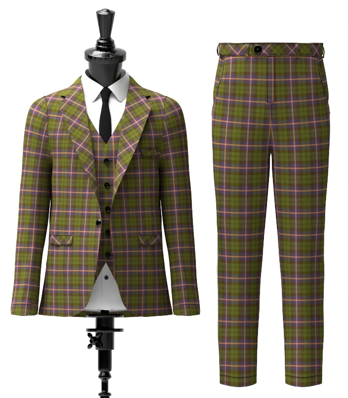 MacVicar, McVicar, McVicker Tartan Suit Front MacVicar, McVicar, McVicker Tartan Suit Front