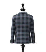 Mackay Blue Tartan Jacket Back