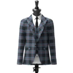 Mackay Blue Tartan Jacket Front