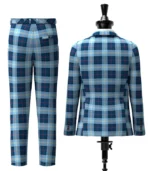 Madras College Tartan Suit Back