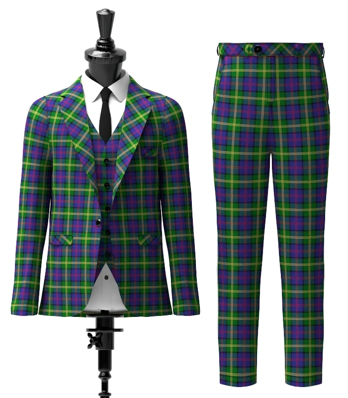 McComb Tartan Suit Front McComb Tartan Suit Front